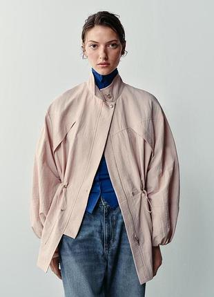 Жіноча подовжена куртка вітровка zara