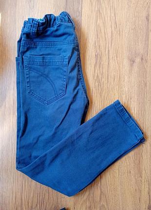 Штани, benetton, skinny, сині, 134