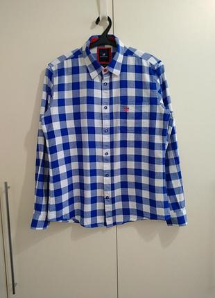 Рубашка crew clothing фланель tommy hilfiger gant levis timberland
