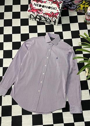 Классическая удлиненная рубашка в полоску custom fit