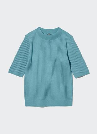 Футболка з вовни з рукавом 3/4 uniqlo
