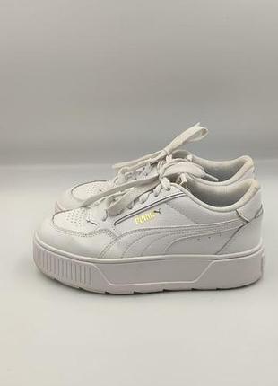 Шкіряні кросівки на платформі puma karmen rebelle, розмір 37