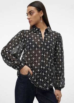 Vero moda m неймовірна сорочка рубашка довгий рукав