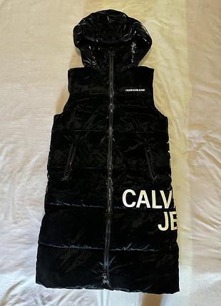 Довга жіноча жилетка calvin klein jeans