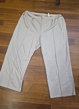 Красивые легкие трикотажные брюки р.2хл