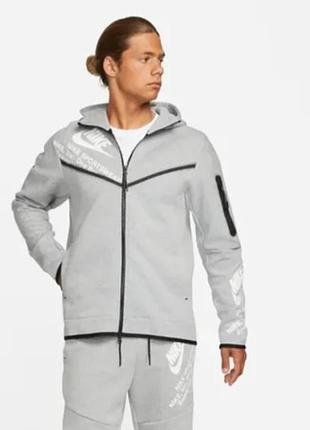 Толстовка nike fetch flees graphic full-zip m размер original