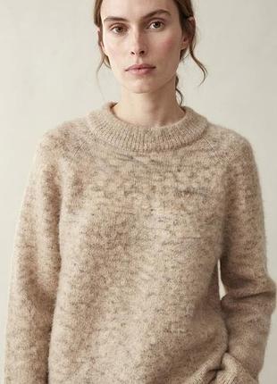 H&m воздушный пуловер  реглан из мохера и шерсти легкий пуловер мохер blend