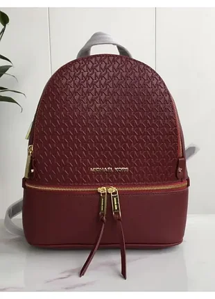 Рюкзак женский michael kors rhea zip g bordeaux lux бордовый