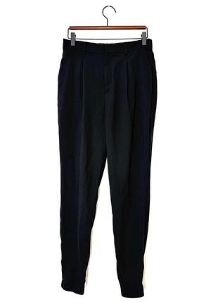 Чорні класичні брюки на резинці uniqlo