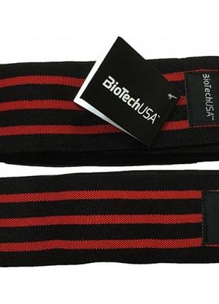 Бинт еластичний для колін biotechusa bedford 5 р. 2 м чорно-червоний