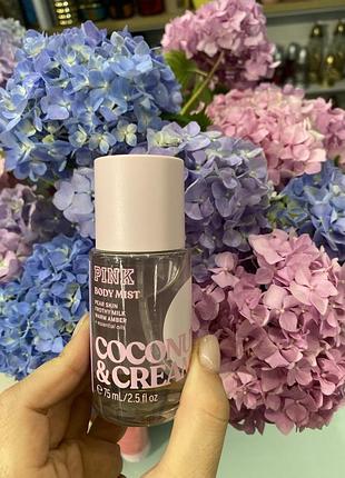 Парфюмированный мист для тела victoria’s secret pink coconut &amp; creamy