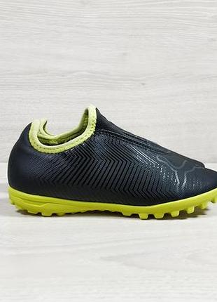 Детские футбольные сороконожки без шнуровки puma оригинал, размер 29 (копочки)