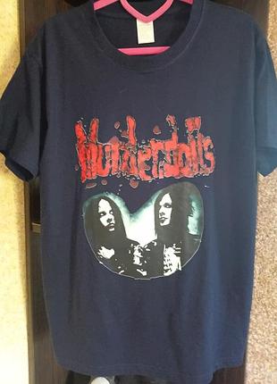 Футболка murderdolls (синий цвет, размер s/46, 100 процентов хлопок)
