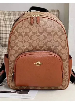 Рюкзак женский coach court коричневый