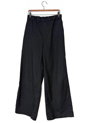 Чорні широкі брюки кюлоти uniqlo