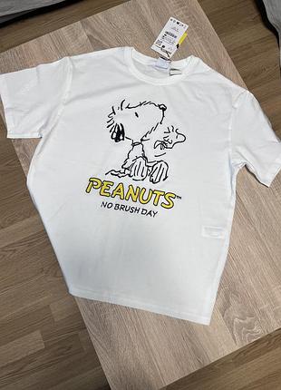 Нова дитяча футболка zara kids snoopy peanuts (розмір 164) 13-14