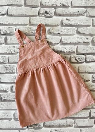 Вельветовий сарафан h&m 2-3р 98см