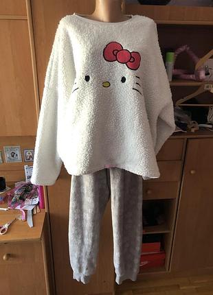 Пижама, комплект, костюм, 2xl. hello kitty.