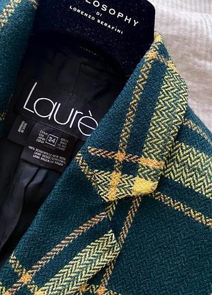 Escada laurel вовняний жакет пиджак тартан