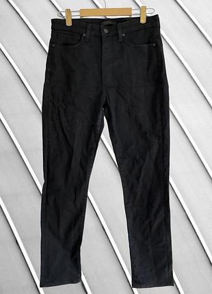 Женские черные джинсы скинни uniqlo w29 m l 46 48 оригинал юникло skinny джинсы с высокой посадкой стрейчевые облегающие 48