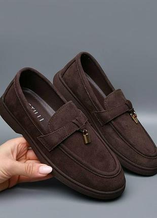 Женские лоферы туфли мокасины замшевые 36-41