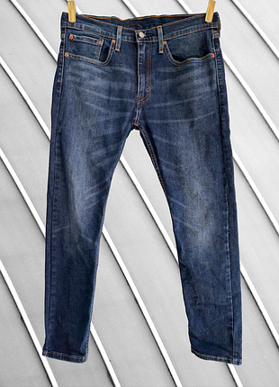 Жіночі темно-сині джинси levi's 519 w34 l xl 48 50 оригінал левіс левайс slim fit з високою посадкою стрейчеві базові 50