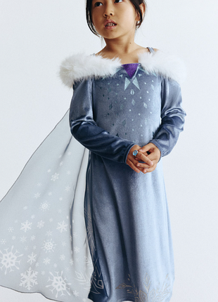 Платье ледяное сердце frozen ельза disney h&amp;m 4-6 р 110-116