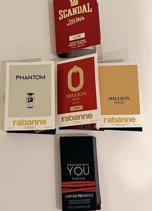 Лот пробників чоловічих парфумів 5 шт.