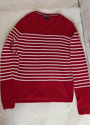 Жіноча кофтинка червоного кольору від tommy hilfiger