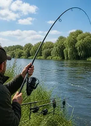 Вудилище спінінгове boyaby 11686 3,6 м тест 5,5lb 5+1g вага 413 г