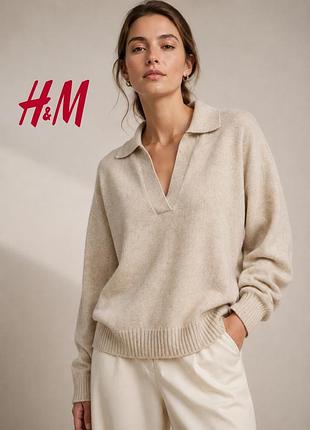 H&m комфортний базовий светр поло