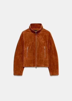 Жіноча куртка косуха з еко шкіри жакет zara