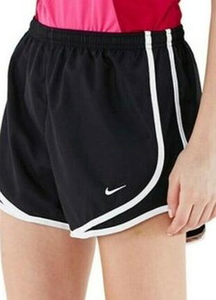 Черные женские спортивные шорты найк nike tempo running shorts, s, оригинал