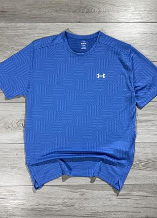 Новая голубая спортивная футболка андер армор under armour tech geode, факт xxl, оригинал