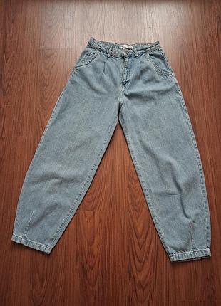 Джинсы balloon zara женские голубые eur 34 ausa2 mex 24