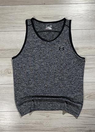 Меланжева спортивна майка андер армор under armour heatgear tank, l, оригінал