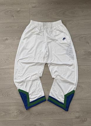 Вінтажні баскетбольні штани найк nike basketball retro warm up pants, xxl, оригінал