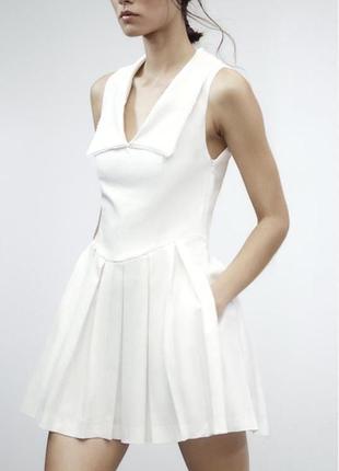 Сукня міні біла zara