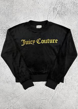 Велюрова кофта світшот juicy couture (xs) ed hardy