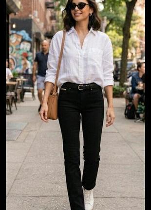 Джинсы размер 42 / 8 xs стрейчевые dkny jeans черные