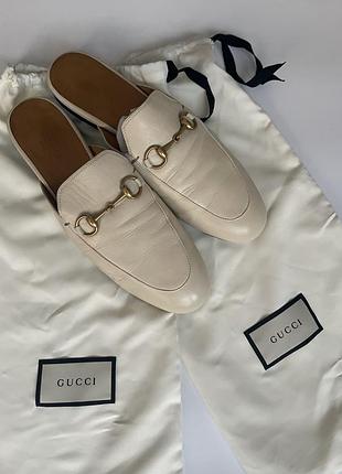 Gucci - елегантні шкіряні мюлі