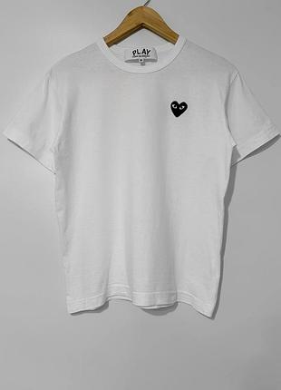Футболка comme des garcons play (s/m) ami amiri