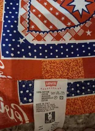 Хустинка бандана levi's 100% бавовна, стиль пєчворк