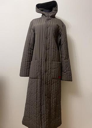 Жіноче стьобане пальто кольору хаки diesel s/m