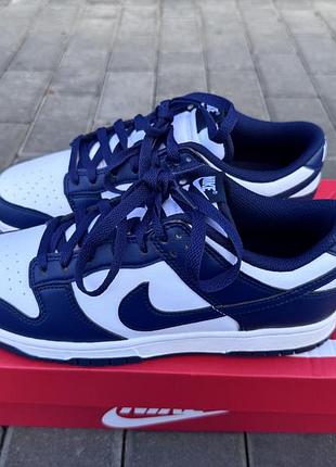 Nike dunk low синьо-білі, нові 👟 розмір 42 (26,5 см), не носились. універсальна модель, оригінал .