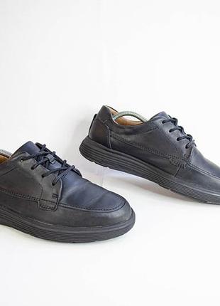 Clarks un abode ease unstructured мужские кожаные туфли кроссовки оригинал! размер 41 26,5 см