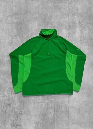 Фліс berghaus оригінал зелена кофта бергхаус флісова куртка анорак на замку 1/4