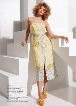 H&m conscious exclusive self-portrait maxmara — розкішна сукня з жакарду, eu 38 / m
