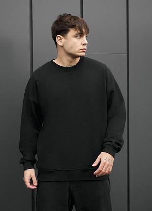 Молодежный оверсайз свитшот staff ic black oversize