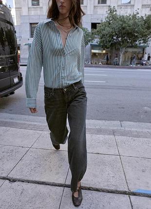 Широкие джинсы wide leg от zara, 40р, оригинал